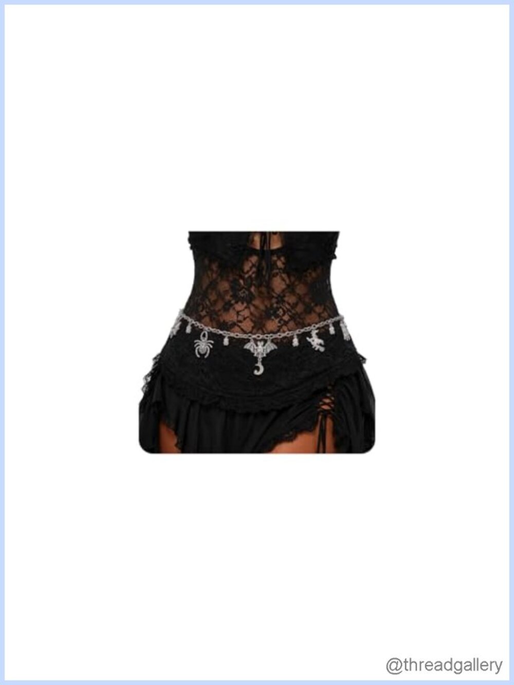 Gothic Waist Chain Belt Alloy Adjustable Body Chain Women's